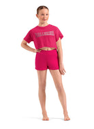 Ballerina T-shirt Hot Pink front view