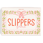 Pippi Post Ballet Slippers Card Game, packaging view showing floral border and ballet slipper bow illustration