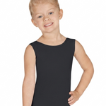 Basic Tank Leotard Black front view
