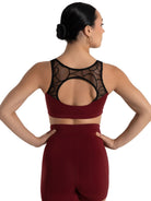 Beatrice Bra Top Cabernet back view