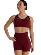 Beatrice Bra Top Cabernet front view