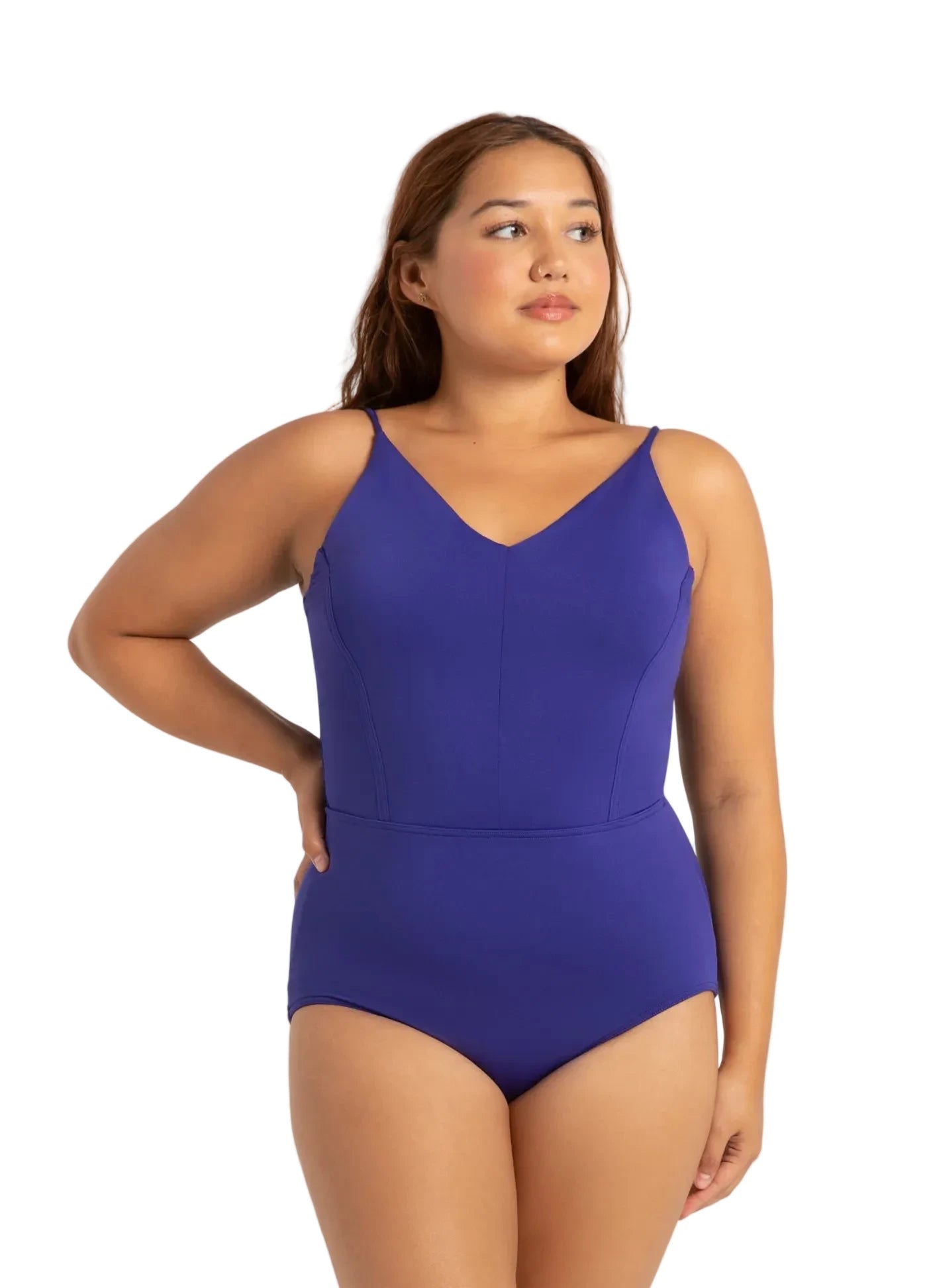 Amore Camisole Leotard Spectrum Blue front view