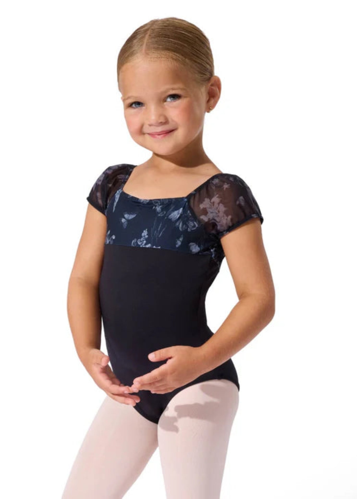Belle Leotard Black front view