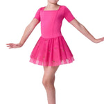 Berry Cute Dress Bright Pink front view