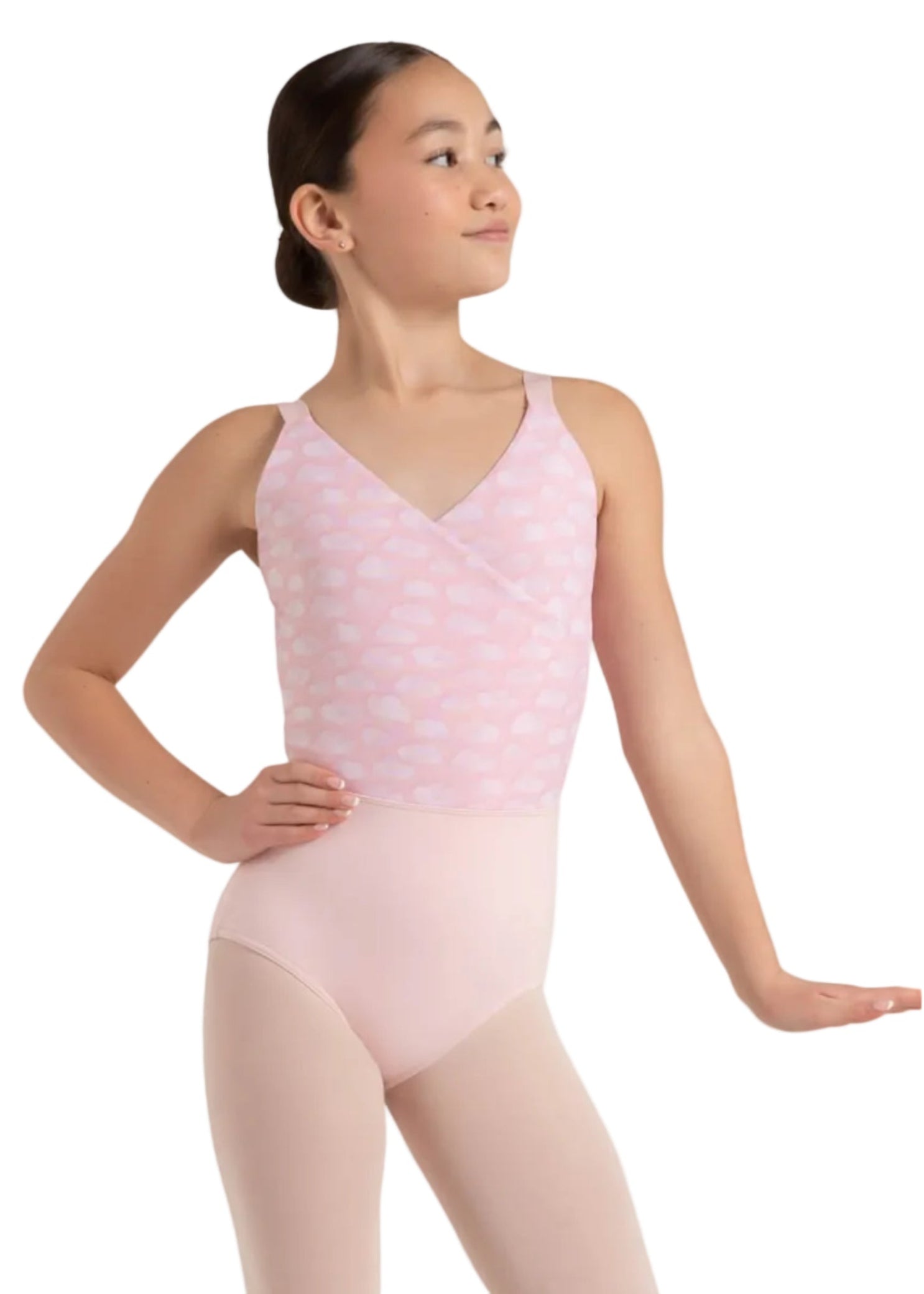 Bliss Leotard Pink front view
