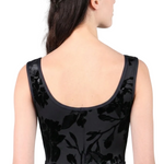 Blossom Tank Leotard Black back view