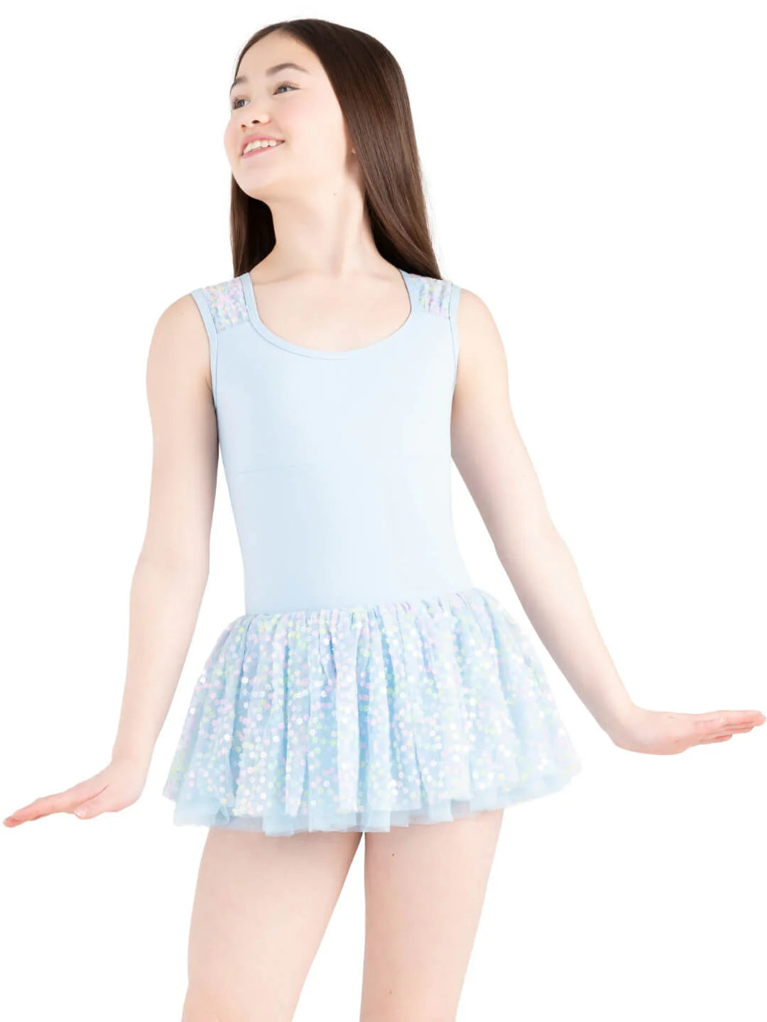 Blossom Dress Light Blue front view