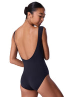 Boatneck Leotard Black back view