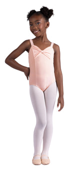 Bow Style Leotard Rose Quartz front view