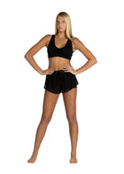Breezy Flow Short Black front view
