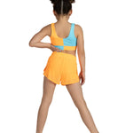 Breezy Flow Short Orange Pop back view