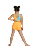 Breezy Flow Short Orange Pop back view