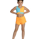 Breezy Flow Short Orange Pop front view