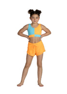 Breezy Flow Short Orange Pop front view