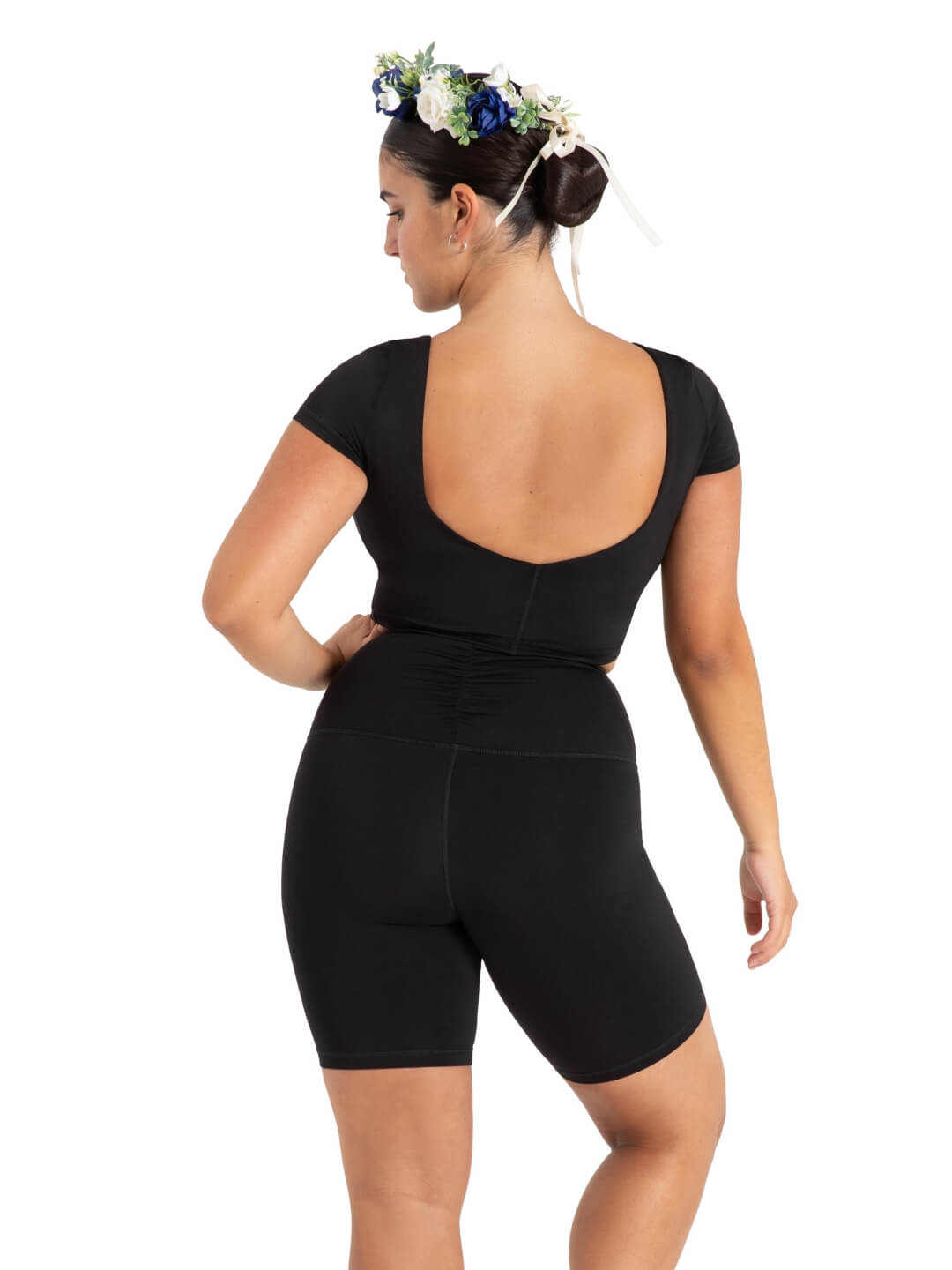 Buttercup Bike Short Black back view