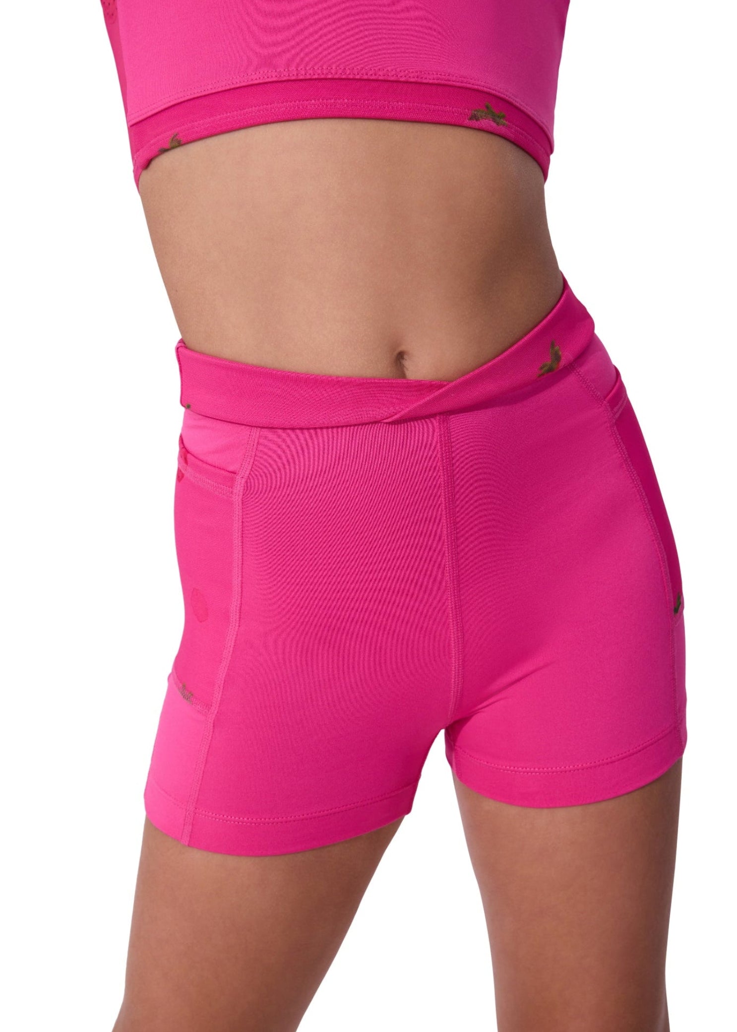Berry Mindful Short Bright Pink front view
