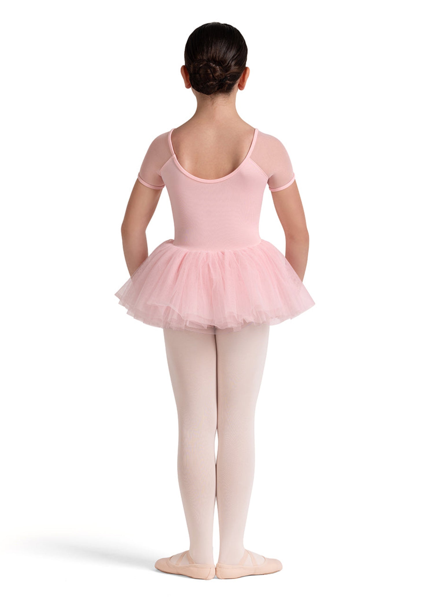 Lucy Cap Sleeve Tutu Dress Candy Pink back view