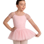 Lucy Cap Sleeve Tutu Dress Candy Pink front view