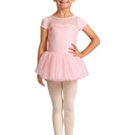 Sharon Cap Sleeve Tutu Dress Candy Pink front view