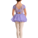 Sharon Cap Sleeve Tutu Dress Lilac back view