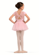 Cap Sleeve Tutu Leotard Candy Pink back view