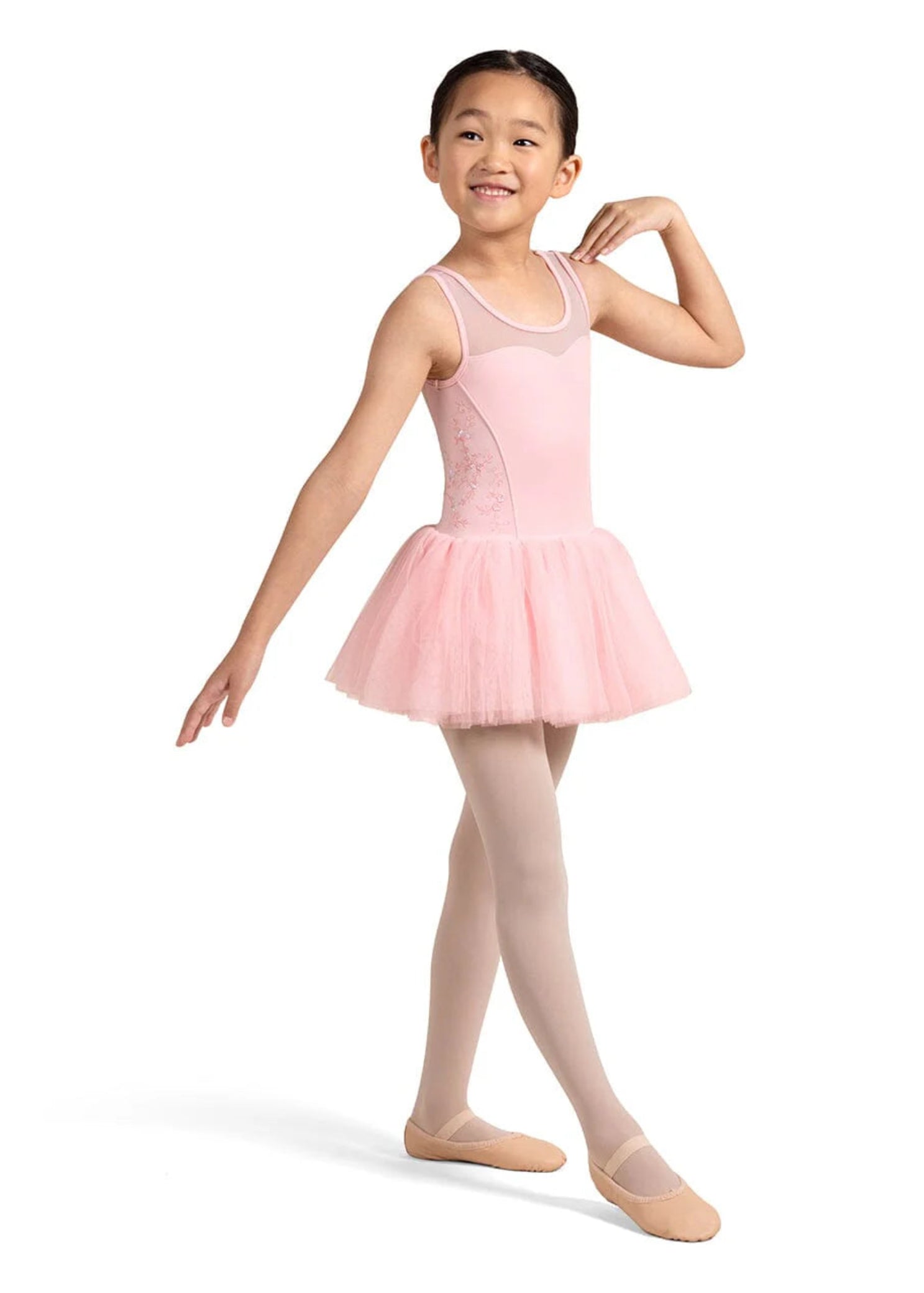 Buttercup Tank Tutu Leotard Candy Pink front view