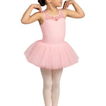 Evie Tank Tutu Dress Candy Pink front view