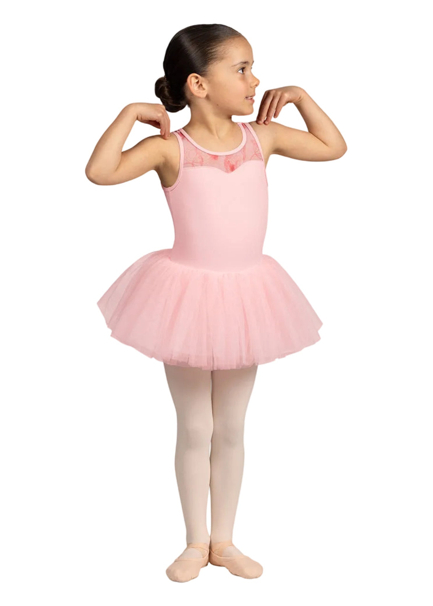 Evie Tank Tutu Dress Candy Pink front view