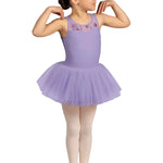 Evie Tank Tutu Dress Lilac front view