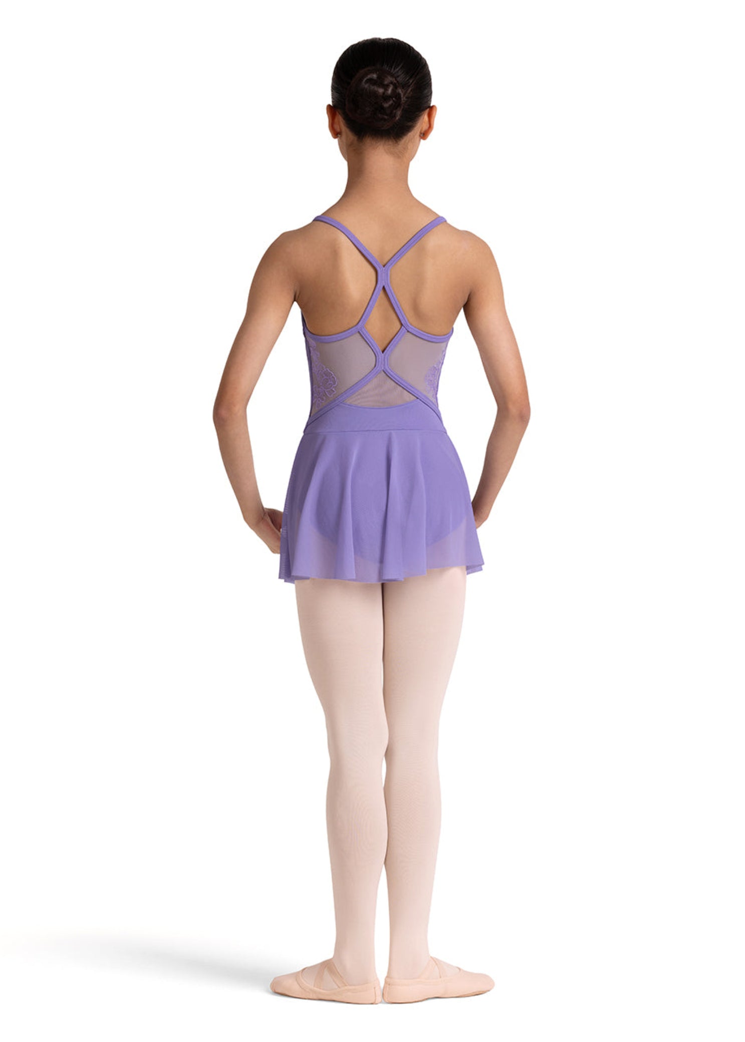 Skirted Cami Leotard Lilac back view