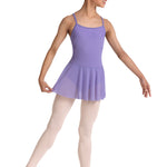 Skirted Cami Leotard Lilac front view