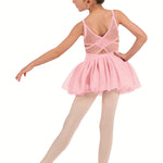 Cami Tutu Leotard Candy Pink back view