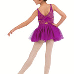 Cami Tutu Leotard Vibrant Violet back view