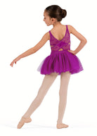 Cami Tutu Leotard Vibrant Violet back view