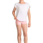 Open Back Tee White front view