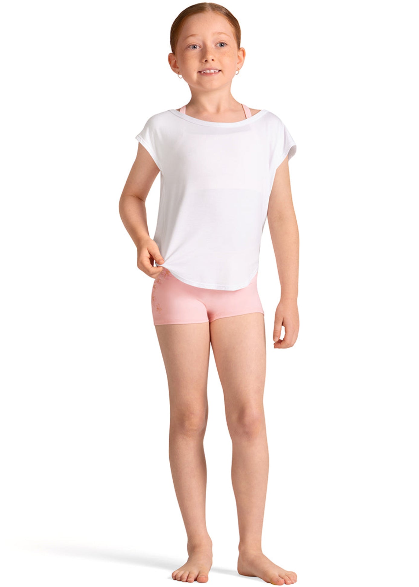 Open Back Tee White front view