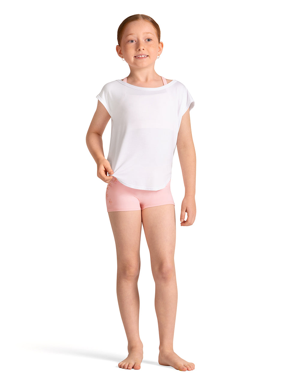 Open Back Tee White front view