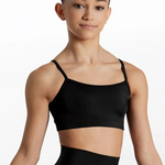 Cami Bra Top Black front view
