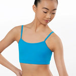 Cami Bra Top Blue front view