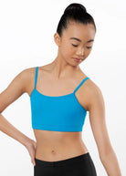 Cami Bra Top Blue front view
