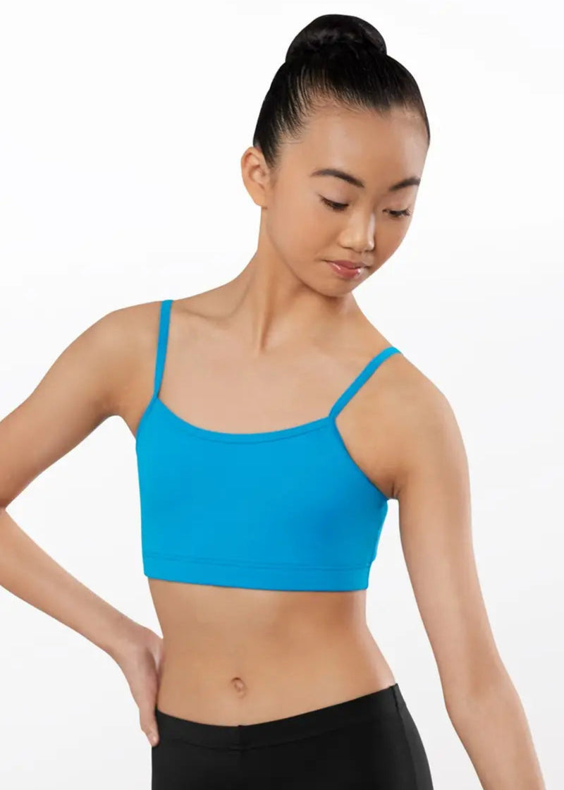 Cami Bra Top Blue front view