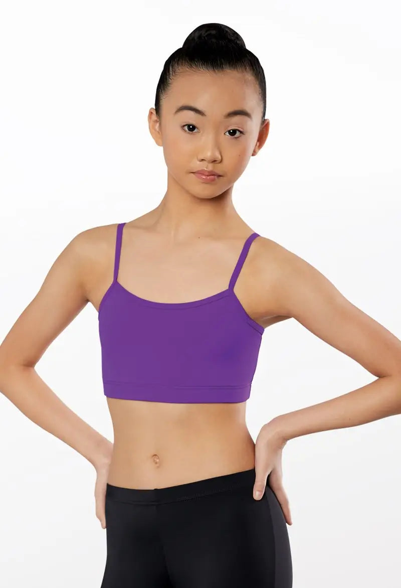 Cami Bra Top Purple front view