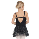 Camisole Leotard with Sparkle Black back view