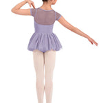 Cap Sleeve Tutu Leotard Lilac back view
