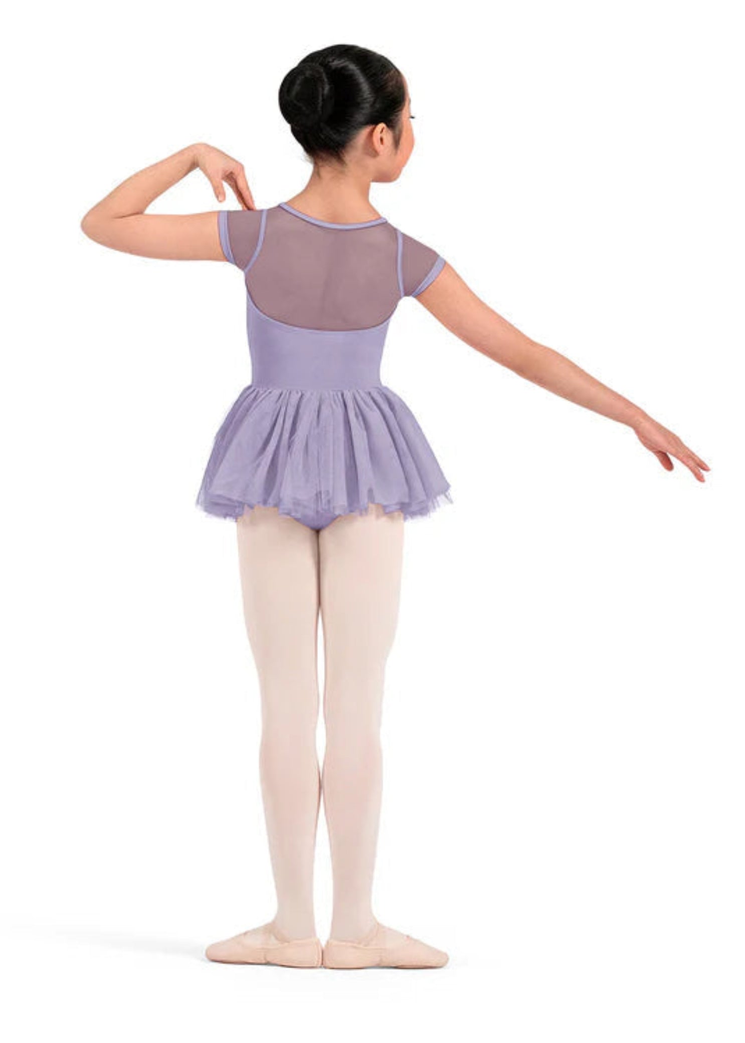 Cap Sleeve Tutu Leotard Lilac back view
