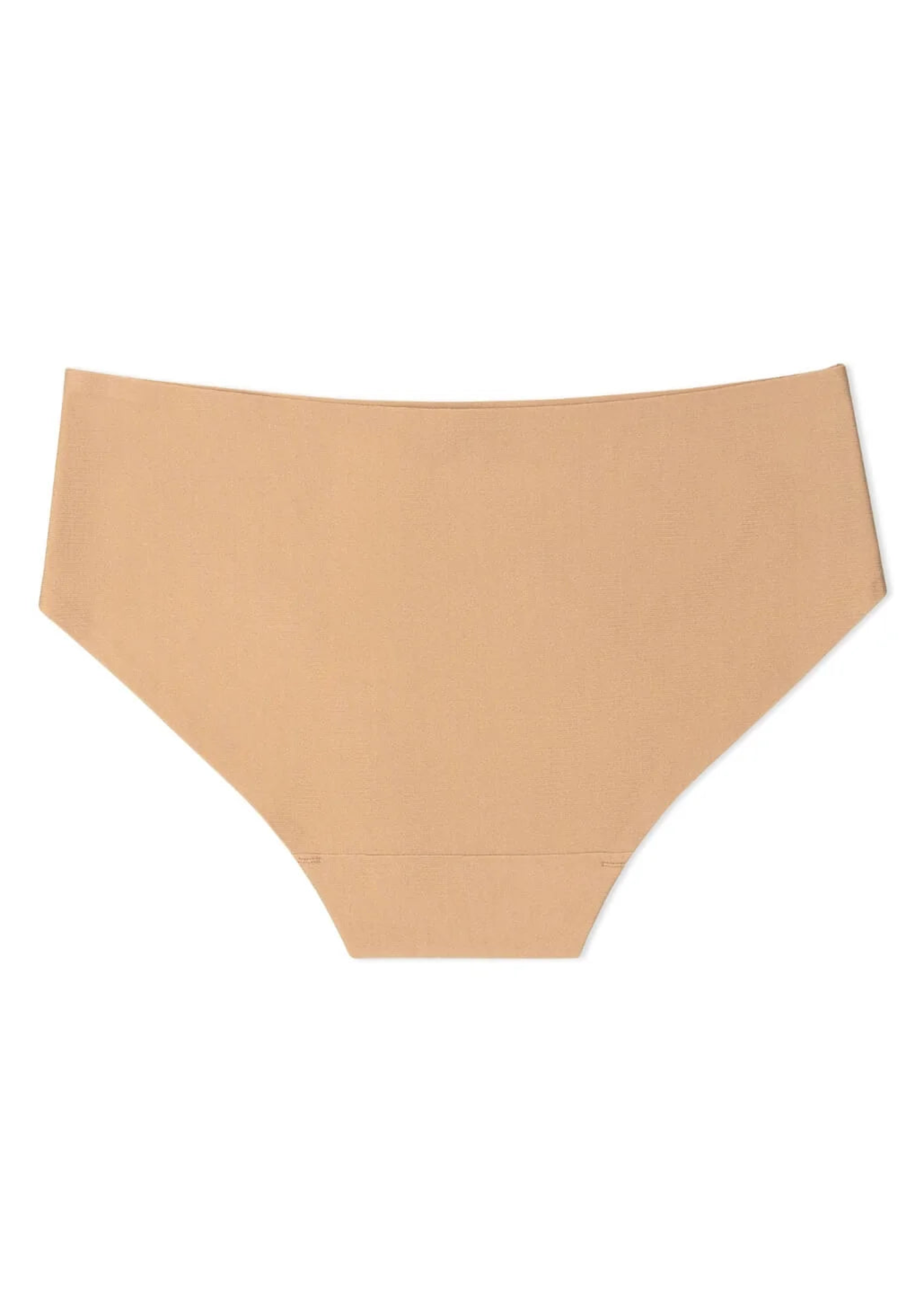 Capezio Seamless Brief in Nude, back view showing smooth coverage and bonded waistband