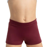 Boycut Short Maroon front view