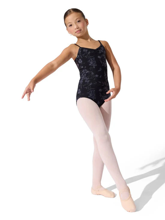 Castle Sky Leotard Black front view