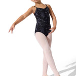 Castle Sky Leotard Black front view