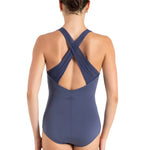 Chamomile Cross Back Leotard Crown Blue back view